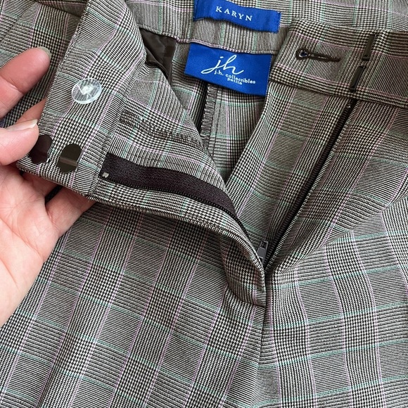 JH Collectibles Petites Karyn plaid dress pants size 6 office - Picture 3 of 7
